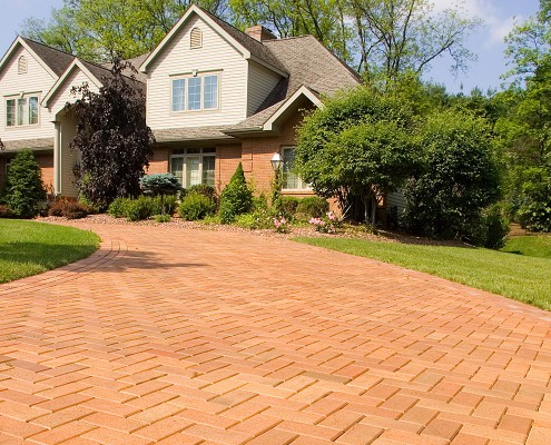 Residential brick paving
