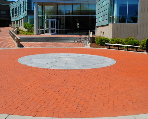 Commercial brick paving